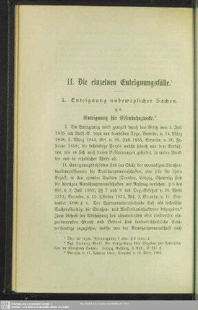 II. Die einzelnen Enteignungsfälle