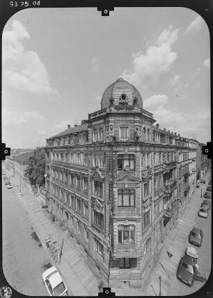 Dresden-Neustadt, Glacisstraße 26. Wohnhaus (um 1885). Eckansicht