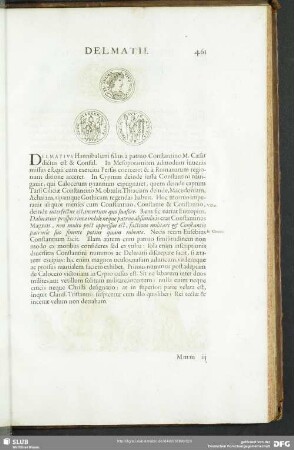Numismatica Delmatii