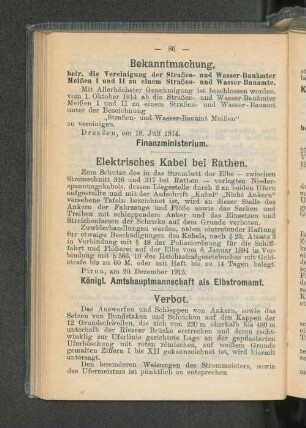 Elektrisches Kabel bei Rathen.