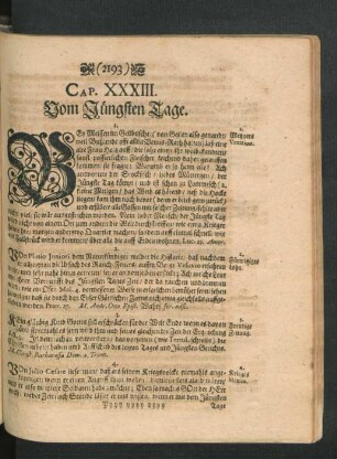 Cap. XXXIII. Vom Jüngsten Tage.
