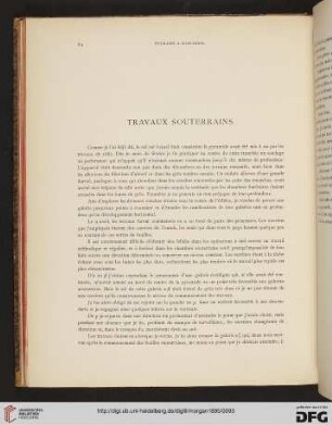 Travaux souterrains