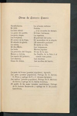Obras de Antonio Casero