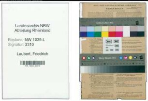 Entnazifizierung Friedrich Laubert , geb. 09.04.1903 (Beamter)