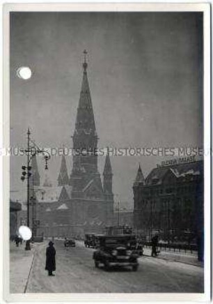Berlin, Hardenbergstraße und Kaiser-Wilhelm-Gedächtniskirche