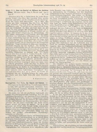 679-681 [Rezension] Baumgarten, Paul Maria, Aus Kanzlei und Kammer
