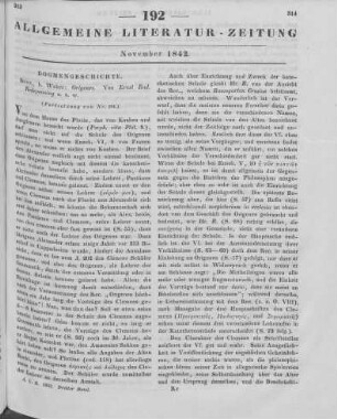 Redepenning, E. R.: Origenes. Eine Darstellung seines Lebens und seiner Lehre. Abt. 1. Bonn: Weber 1841 (Fortsetzung von Nr. 191)