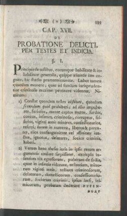 Cap. XVII. De Probatione Delicti, Per Testes Et Indicia