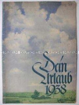 Sonderdruck der NS-Gemeinschaft "Kraft durch Freude" zum Jahresprogramm 1938