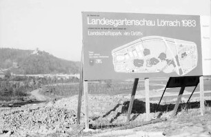 Lörrach: Schild: Landesgartenschau Lörrach