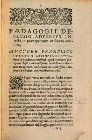 Paedagogii defensio