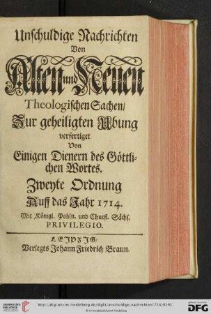 Zweyte Ordnung
