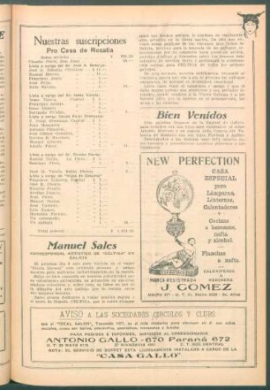 Manuel Sales : Corresponsal artístico de "Céltiga" en Galicia