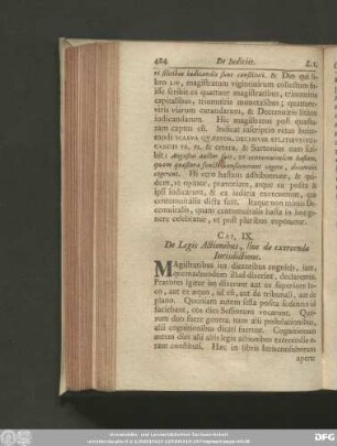 Cap. IX. De Legis Actionibus, sive de exercenda Iurisdictione.