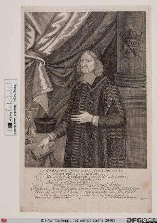 Bildnis Peter Philipp (1675 Reichsfrhr. /1678 Reichsgraf von Dernbach), 1672-83 Fürstbischof von Bamberg u. 1675-83 von Würzburg