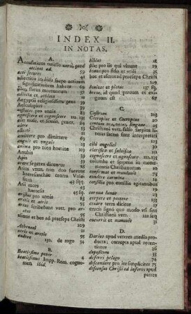 Index II.