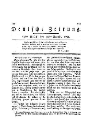 Wohlthätige Verordnungen