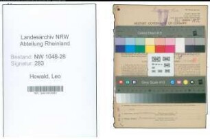 Entnazifizierung Leo Howald , geb. 18.10.1887 (Postbeamter)