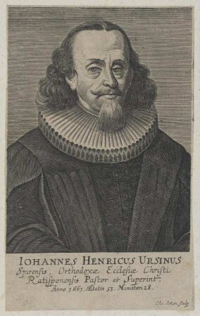 Bildnis des Iohannes Henricus Ursinus