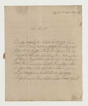 Brief von Neydecker an Joseph Heller