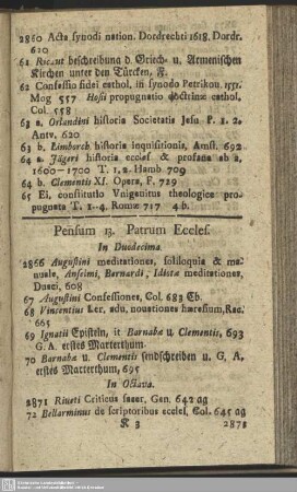 Pensum 13. Patrum Eccles.