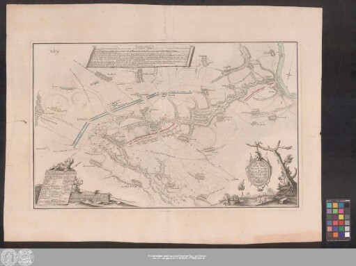 Plan tres exact de la Bataille que L'armeé Saxonne et L'armeé Prussienne se donnérent auprés de Kesselsdorf le 15.e Decembre 1745