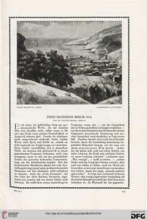 Freie Secession Berlin 1914