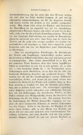 Romanische Etymologien, 2