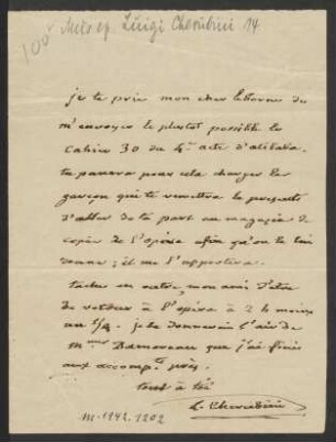 Brief an Aimé Ambroise Simon Leborne, 1833 [ca.]