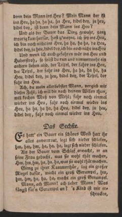 Das Sechste.