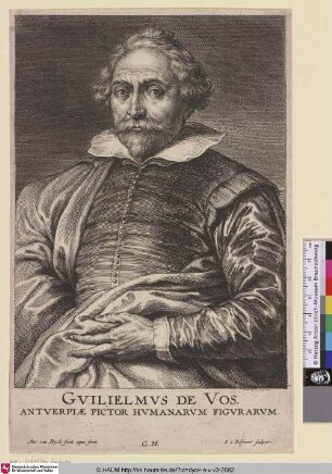 Guilielmus de Vos [Porträt des Malers Willem de Vos; Willem de Vos; Portret van Willem de Vos]