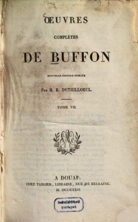 Oeuvres complètes de Buffon, 7. Oiseaux