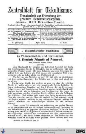 10. Heft (Apr. 1909)