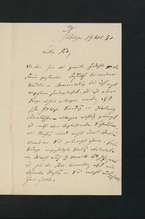Nr. 13: Brief vom 19. Oktober 1890