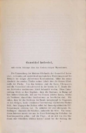Beiträge zur vergleichenden Anatomie der hinteren Gliedmasse der Fische : Inaugural-Dissertation