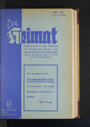 März 1934, Nr. 3, 44. Jahrgang