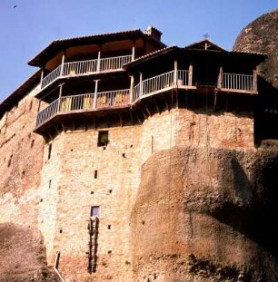 Metéora. Kloster Agios Nikólaos Anapavsás