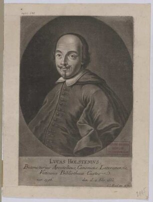 Bildnis des Lvcas Holstenivs