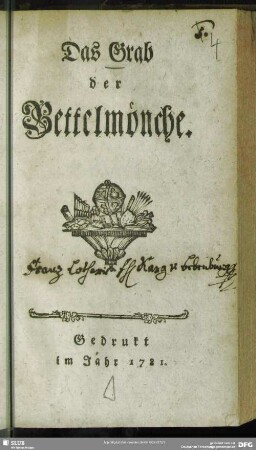 Das Grab der Bettelmönche