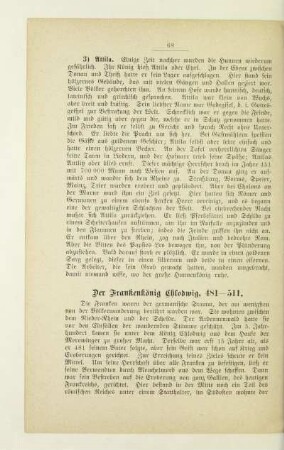 Der Frankenkönig Chlodwig, 481-511
