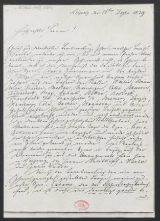 Brief an B. Schott's Söhne : 15.12.1839