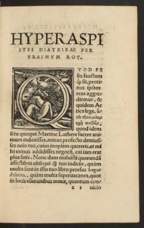 Hyperaspistes Diatribae Per Erasmum Rot.
