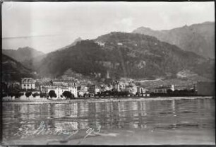 Montreux, vom Genfer See aus gesehen