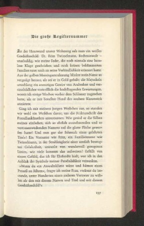 Die große Registernummer