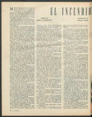 El incendio del mar : Cuento