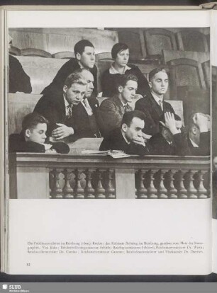 Die Publikumstribüne im Reichstag