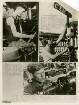 Propaganda für Stachanow-Bewegung, Eisengiesser in Traktorenwerk in Stalingrad, Arbeiterin in Spinnerei in Leningrad, Arbeiter in Fabrik Elektrogeräte in Leningrad