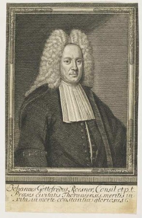 Bildnis des Johannes Gottofredus Roesner