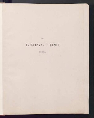 Die Influenza-Epidemie 1889/90