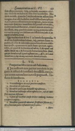L. VII. Pomponius libro tertio ad Sabinum